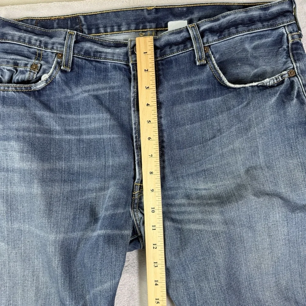 2000s Levis‎ 501 Jeans 36 x 34 Medium Wash Denim Button Fly Mexico Paper Tag